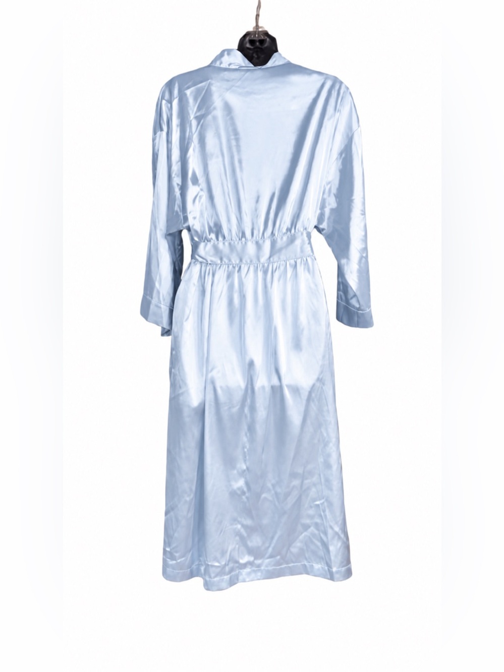 Cabernet Light Blue Satin Robe medium - Picture 3 of 5